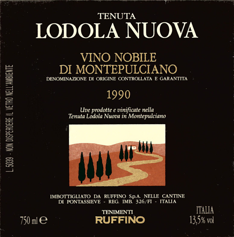 Vino nobile_Ruffino_Lodola Nuova 1990.jpg